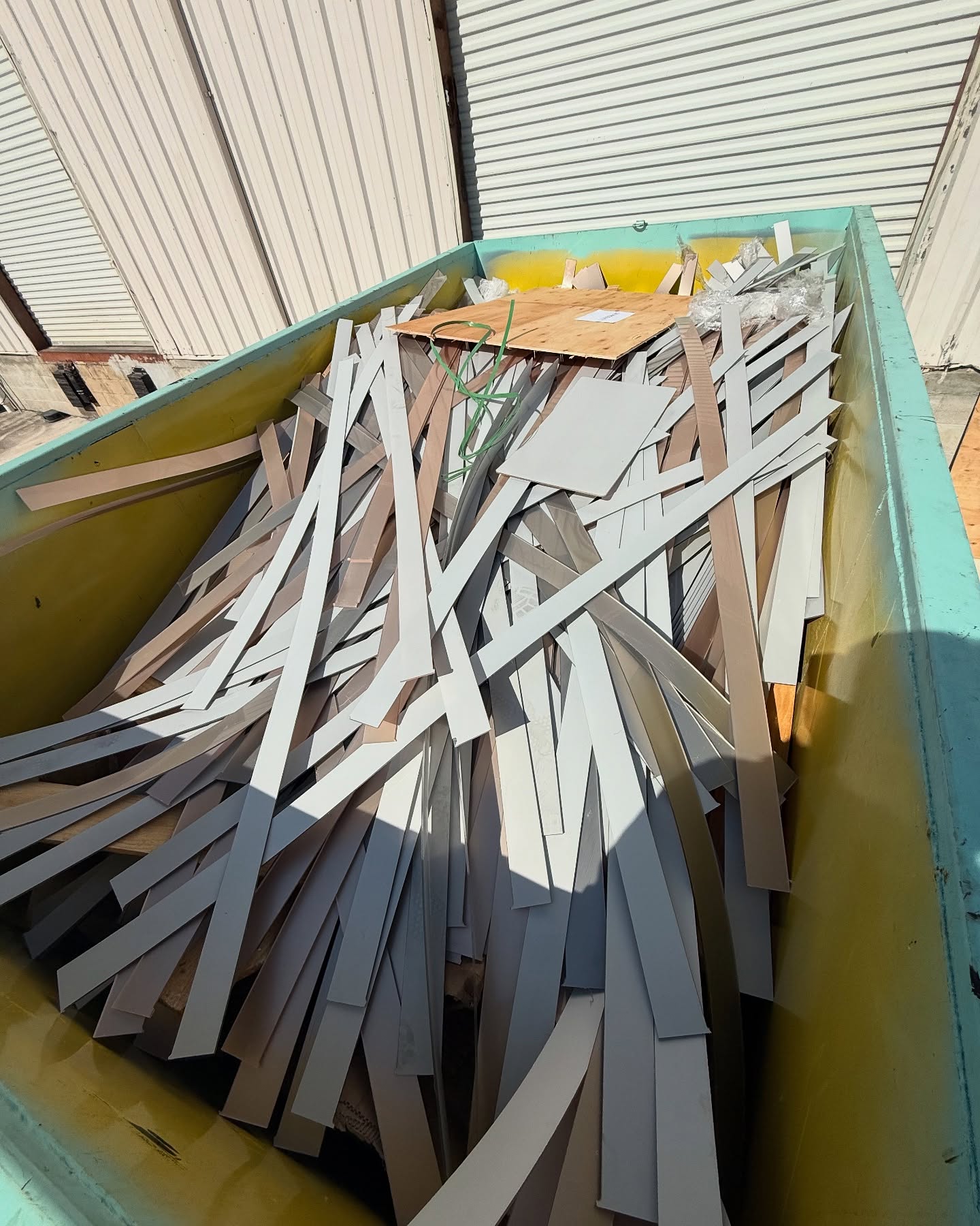 Construction dumpster rental on an Orlando FL job site